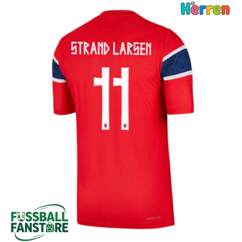 Norwegen Jorgen Strand Larsen #11 Replik Heimtrikot WM 2026 Kurzarm